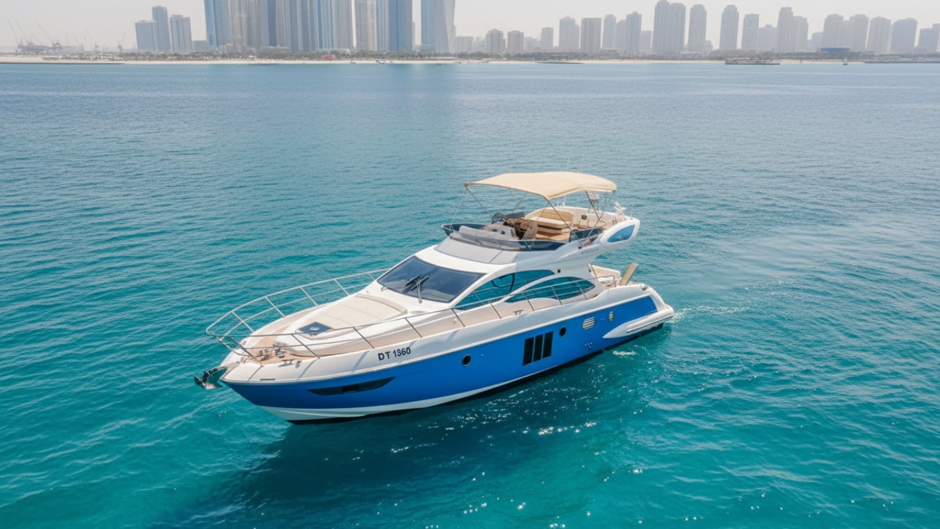 Golden Haven 48 ft aerial view Dubai Marina