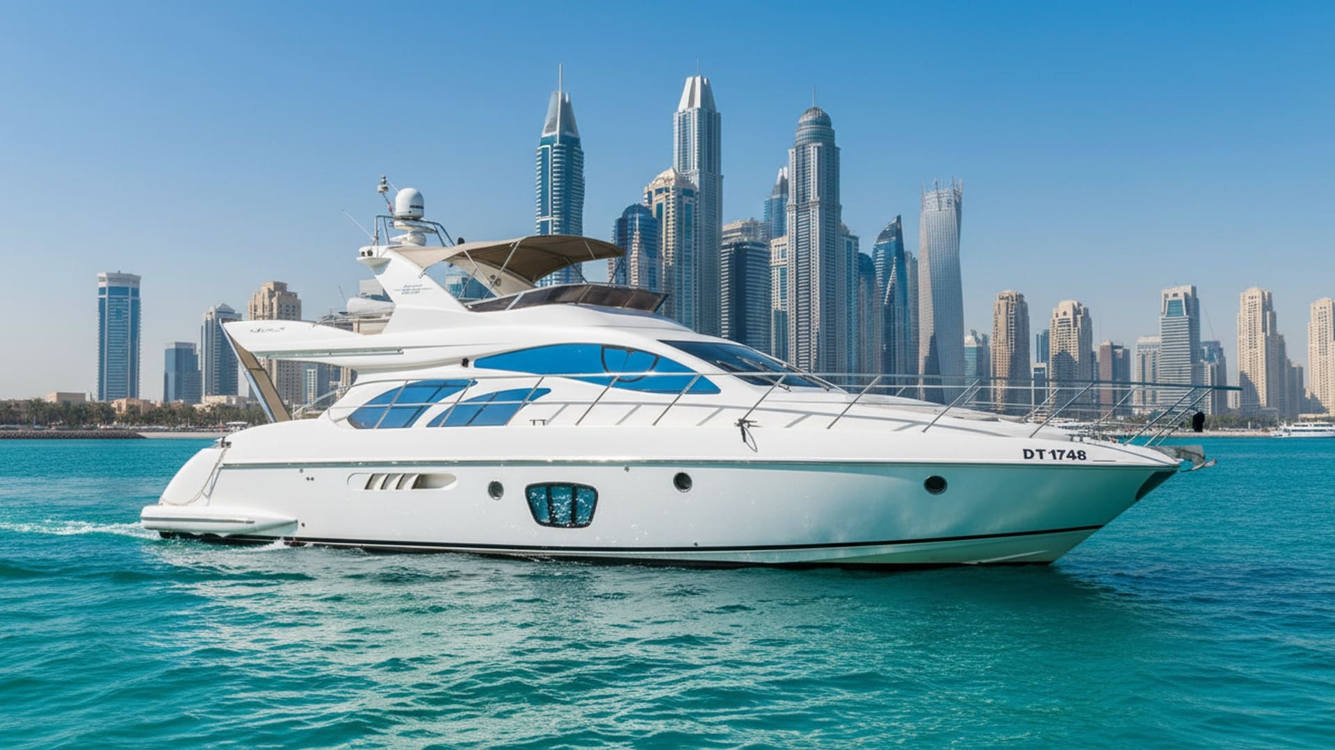 Silver Duchess 55 ft luxury yacht rental in Dubai Marina