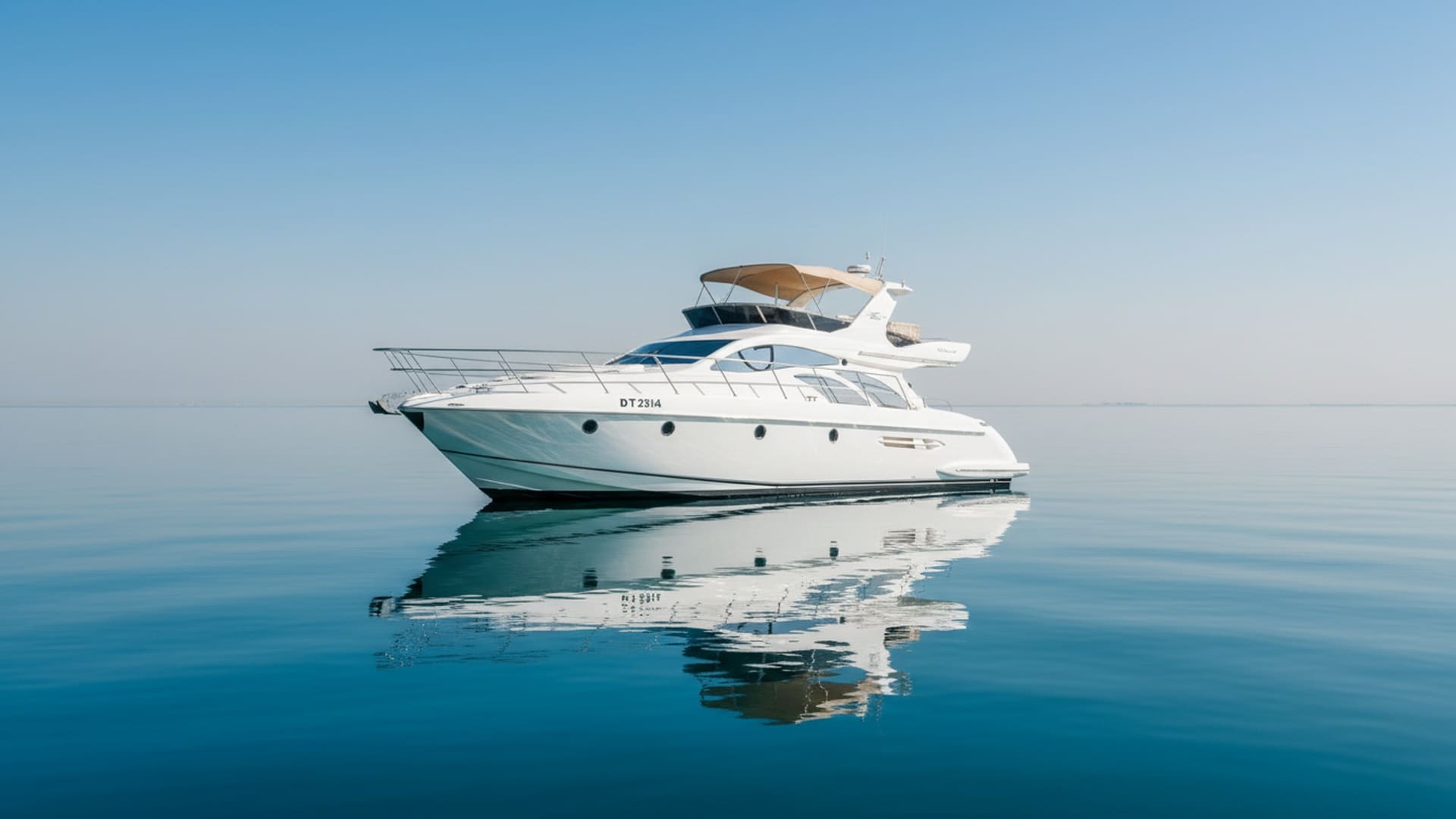 Silver Treasure 50 ft premium yacht exterior in Dubai
