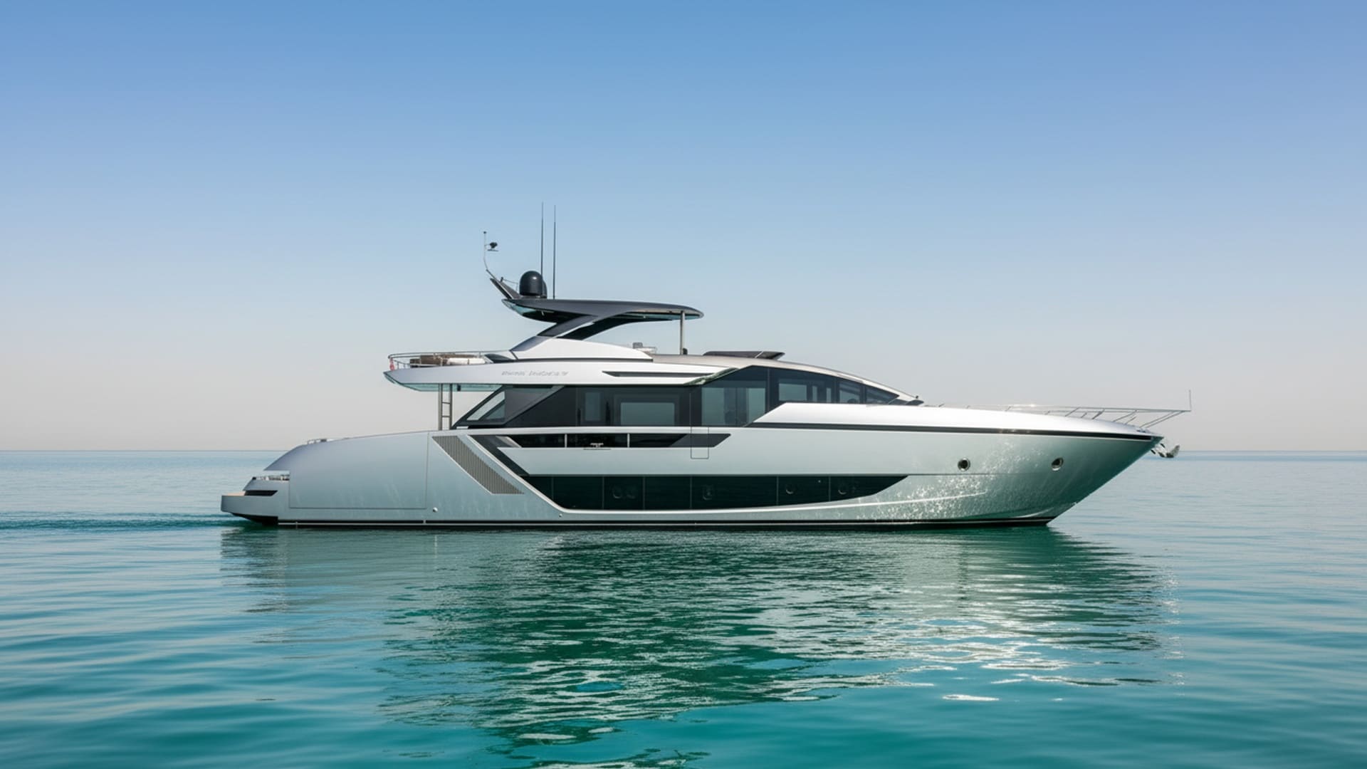 Azure Wind 82 ft premium yacht exterior in Dubai