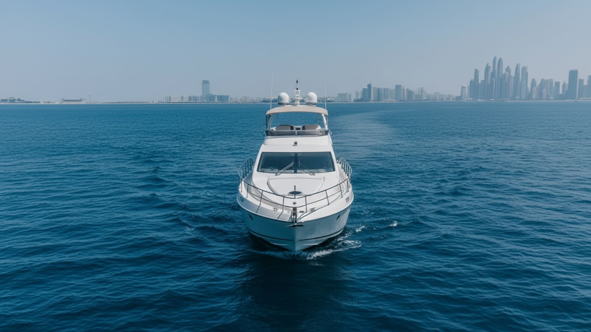 Spacious deck of Coral Storm 55 ft yacht, perfect for guests