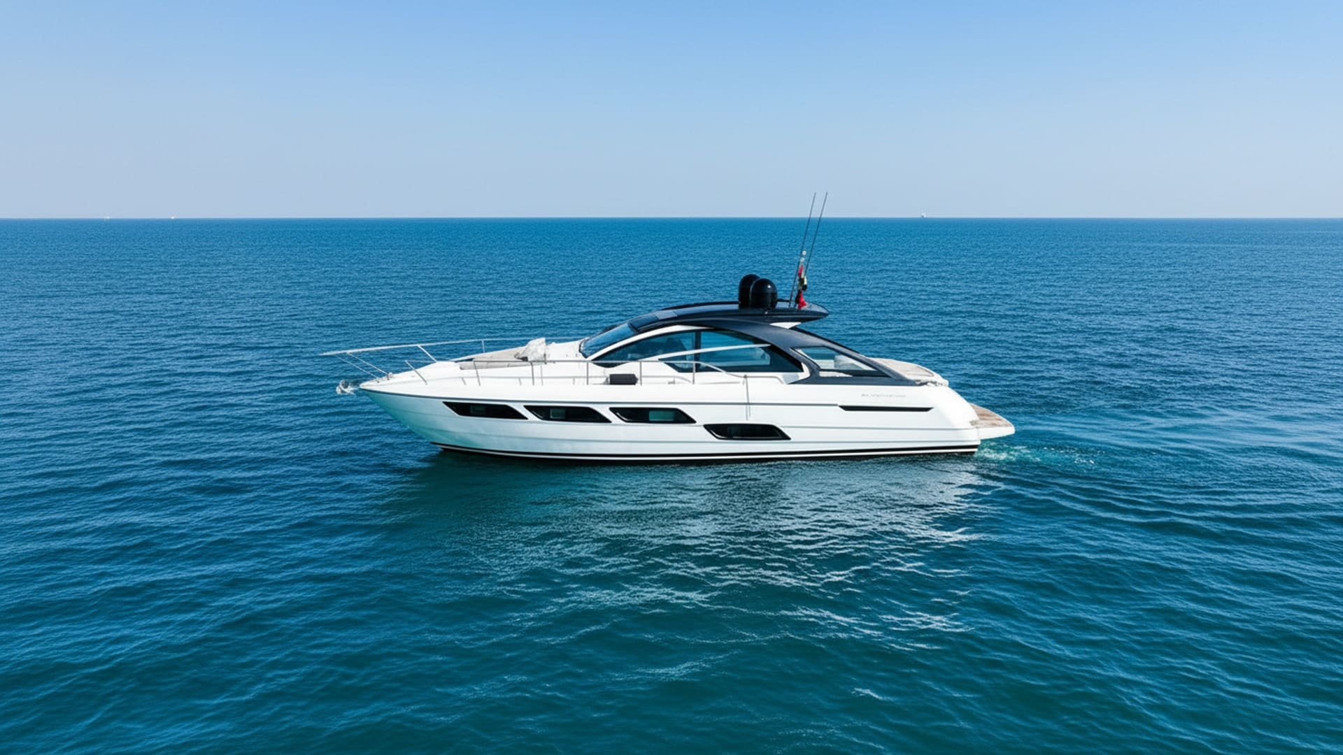Stunning Ocean Seeker 52 ft premium yacht exterior in Dubai