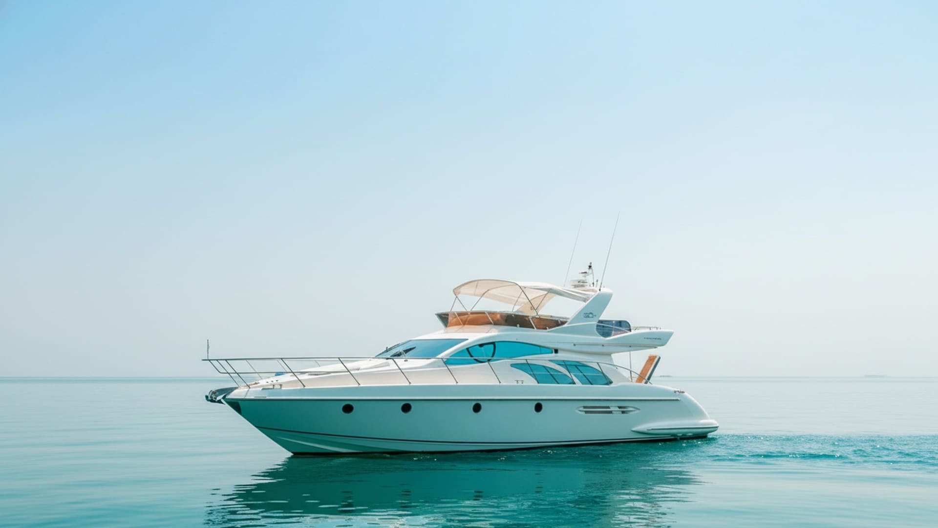 Azure Princess 50 ft premium yacht exterior, Dubai