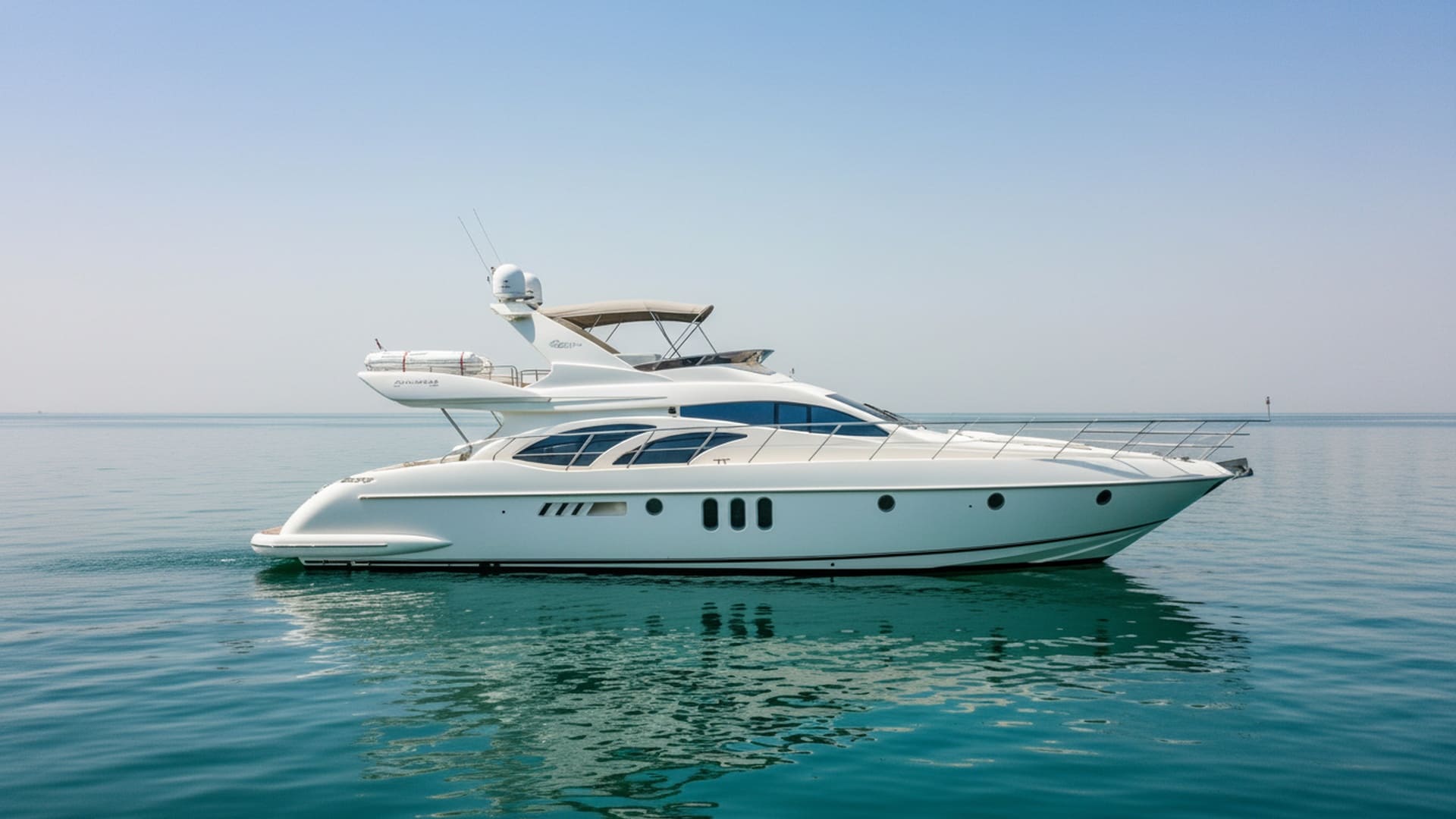 Diamond Jewel 62 ft yacht exterior cruising Dubai waters