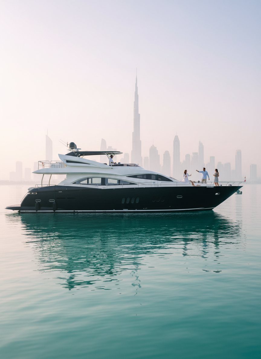 Captained Yacht Rental Services in Dubai