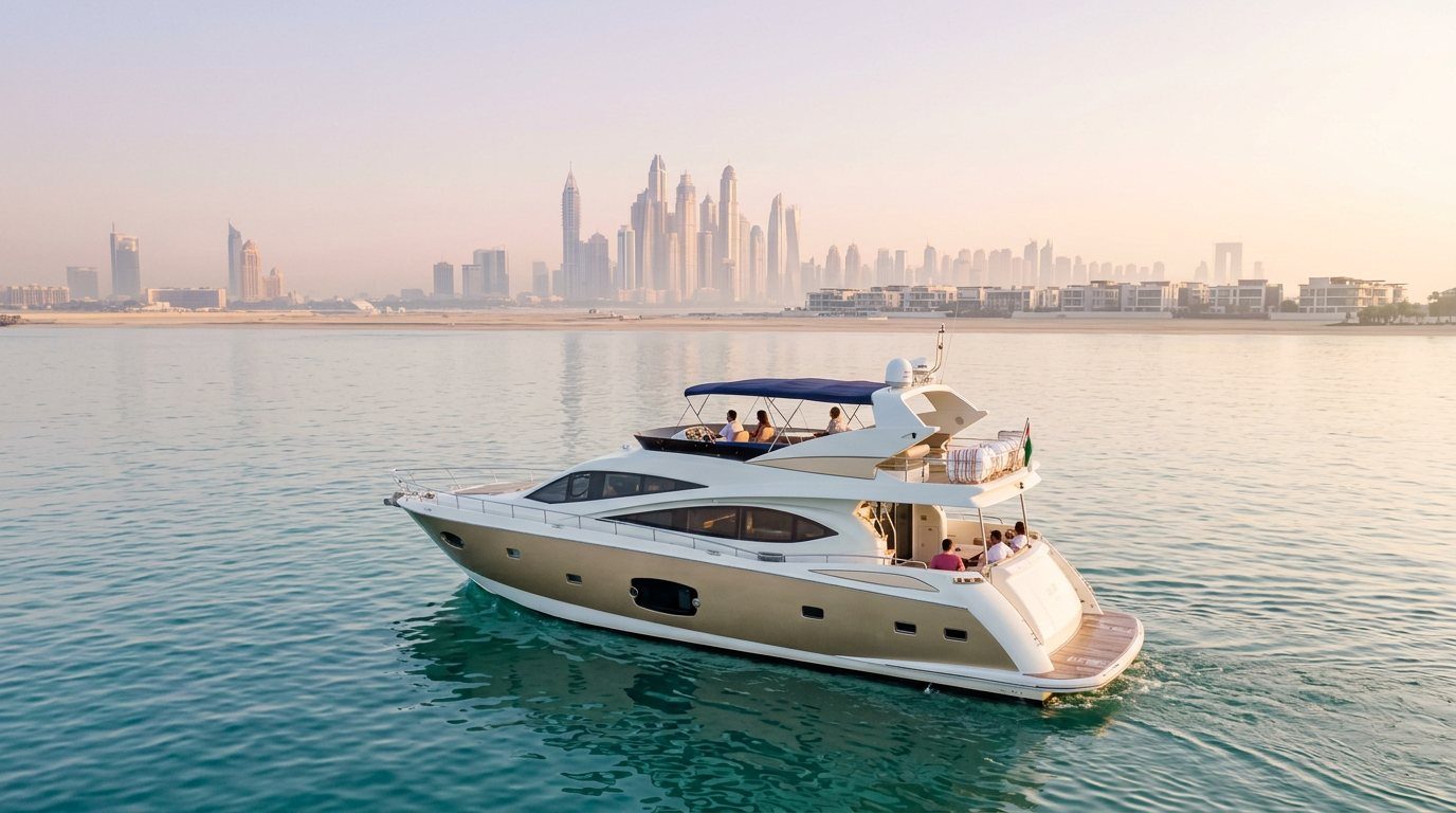 Hourly Yacht Charters in Dubai Coastal Waters